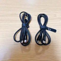 2本セットUSB Type-C ケーブル USB-C 1M ブラック