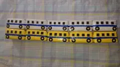 【ハンドメイド】ドクターイエロー&新幹線風10両