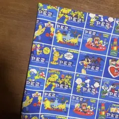生地　ハギレ　〈pez アメキャラパネルブルー〉