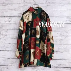 r0067 EVA DONNA マルチカラー 長袖シャツ