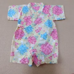 Combi mini　ベビー甚平　ロンパース　アジサイ柄　70サイズ　女の子