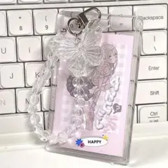 【最終お値下げ】カードケース チェキホルダー フォトケース 蝶々 クリアカード