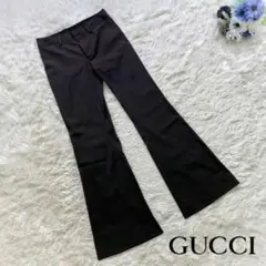 美品☆希少☆ グッチ フレアパンツ イタリア製 玉虫色