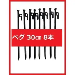【匿名配送】スチールペグ 30㎝ 8本 強風時も安心 安定感抜群!