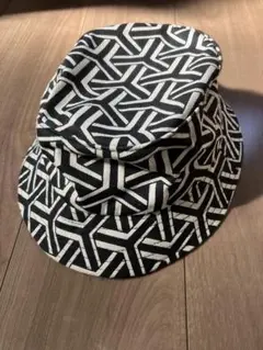 バケットハット グッドデザイン モード ストリート 縄　総柄 モノトーン 格子