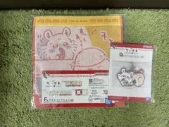 一番くじ ちいかわ ラーメン郎　F賞 タオル　モモンガ　古本屋　G賞 ラバー