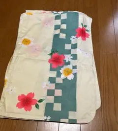 花柄チェック浴衣