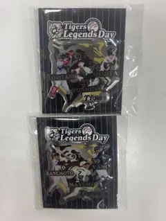 阪神タイガースレジェンズピンバッチ　鳥谷　吉田　藤田　金本　真弓　矢野