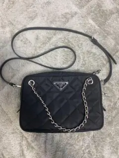 PRADA キルティング テスート 2way ダブルチェーン ショルダーバッグ