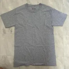 Champion 無地のグレーTシャツ　Sサイズ