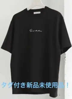 センスオブプレイス　アーバンリサーチ　メンズ　5分袖　半袖 Tシャツ 夏　黒 M