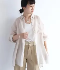 cepo シアーシャツ　ベージュ