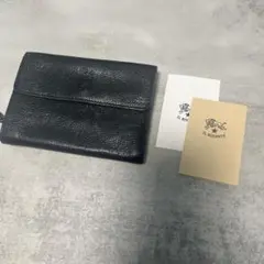 【新品未使用】イルビゾンテIL BISONTE ブラック 二つ折り財布