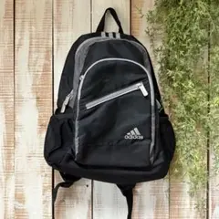 adidas リュック たっぷり収納 メッシュポケット ブラック ジュニア