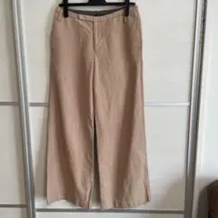 pas de calaisオレンジストライプ ワイドパンツ 38サイズ
