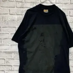 USA製90sヴィンテージTシャツ！シングルステッチ　ブラック半袖古着XL26
