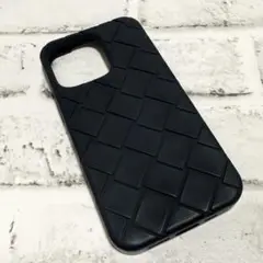 美品✨ボッテガヴェネタ　iPhoneケース　シリコン　14pro ネイビー