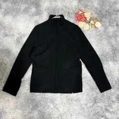 ELLE エル（M）ウールジャケット ハイネック エレガント フロントジップ