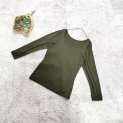 B1733【UNIQLO/ユニクロ】ヒートテック/インナー/L/オリーブグリーン