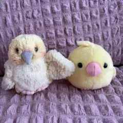 未使用品　サンレモン　フラッフィーズ　オカメインコ　ことり隊 ぬいぐるみ