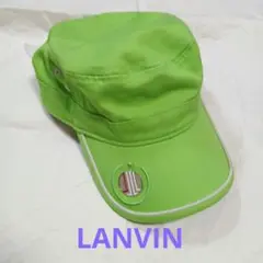 ランバンスポーツ　ゴルフキャップ　黄緑
