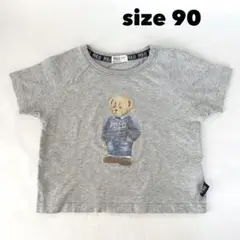 Polo Baby ポロベアー　Tシャツ 90cm クマプリント　グレー