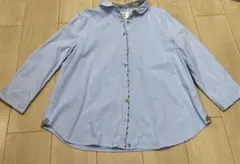 アフタヌーンティー　花柄襟付きブラウス
