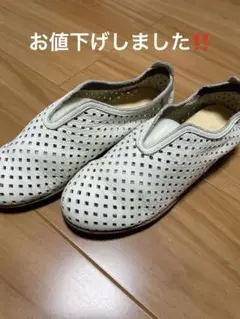 Figurino レディースシューズ メッシュ　本革