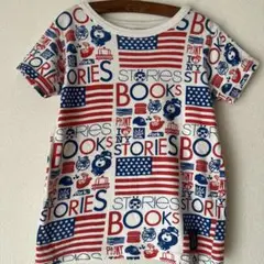 美品STORIES総柄半袖Tシャツ120