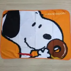【新品未使用】ミスド スヌーピー 福耳ブランケット オレンジ