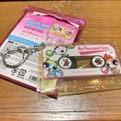パワーパフ ガールズ シークレットカセットテープ風キーホルダー 集合 バブルス