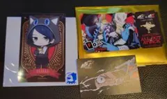 ペルソナ5 アモカフェ 3種 喜多川祐介 フォックス ステッカー シール カード