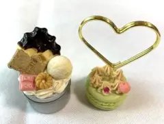 匿名配送　可愛いメモスタンド　小物入れ　スイーツ　マカロン
