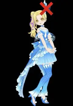 アイプリバース かれいなるきんぎょブルー ワンピ、シューズ
