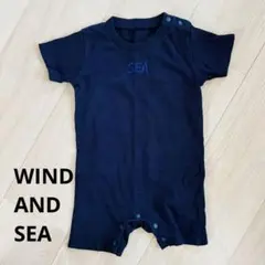 ウィンダンシー　windandsea ロンパース　ネイビー