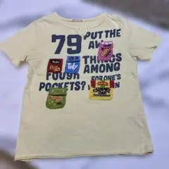 ✳️rough✳️ラフ　半袖Tシャツ カットソー トップス ワッペン プリント