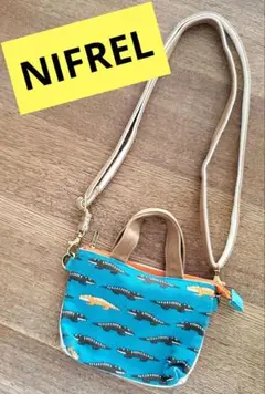 ⭐在庫大処分セール⭐NIFRELニフレル　ワニ柄 ショルダーバッグ　スマホトート