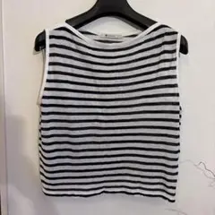 T by ALEXANDER WANG ボーダー ノースリーブ
