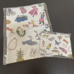 Nオーガニック　巾着・ポーチ２点セット
