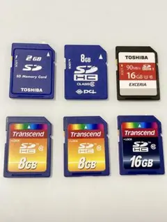 メモリーカード SDカード 6枚セット Transcend他