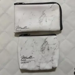 Marble大理石柄ポーチ 化粧ポーチ メイクポーチ マーブル柄