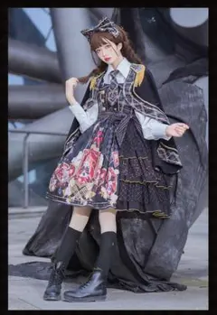 黒 jsk ヒットドレス ゴージャスロリータドレス ワンピース