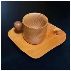 WOOD LANDER'S KINA　工房木那の木製カップ　プレートとセットで