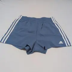 adidas ブルー ショートパンツ 3本ライン