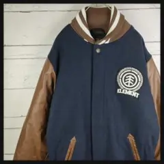 【人気デザイン】スタジャン　Lサイズ☆アーチロゴ☆バックロゴ☆ビッグ☆ウール