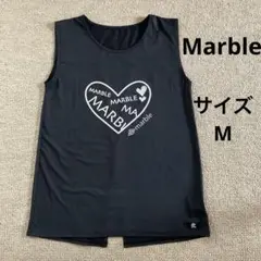 【未使用】Marble ハート型ロゴ タンクトップ ブラック