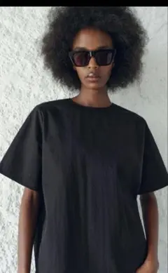タグ付き・新品・未使用品！　ZARA 半袖シャツ M 黒