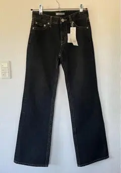 新品未使用　タグ付き ナイガイ デニムパンツ 38 ブラック ③