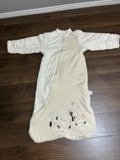 ストライプデザイン スリーパー　めくれ防止チャックた付き Ｌサイズ