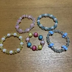 子供用カラフルブレスレット5個セット